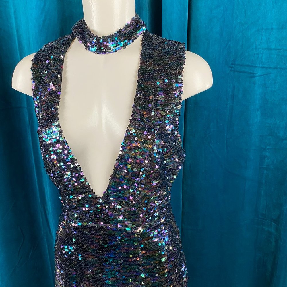 L'atiste By Amy Choker Sequin Bodycon Dress - Picture 4 of 9